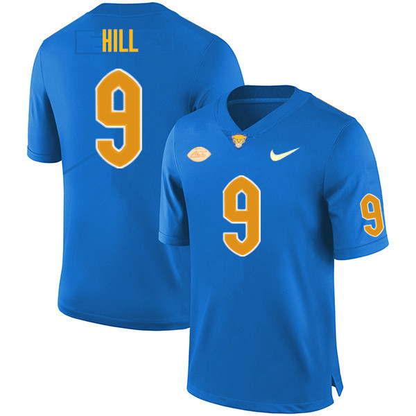 Men #9 Brandon Hill Pitt Panthers College Football Jerseys Sale-Royal